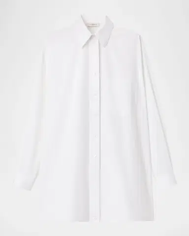 Lafayette 148 New York Convertible Long-Sleeve Poplin Shirt | Thumbnail 6 Lafayette 148 New York Convertible Long-Sleeve Poplin Shirt | Thumbnail 6