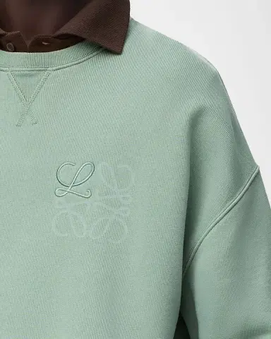 Loewe Men's Print-Embroidered Anagram Sweatshirt | Thumbnail 5 Loewe Men's Print-Embroidered Anagram Sweatshirt | Thumbnail 5