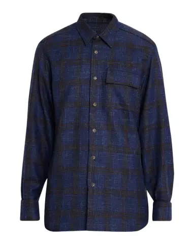 Kiton Men 's Plaid Wool Blend Overshirt | Thumbnail 1 Kiton Men 's Plaid Wool Blend Overshirt | Thumbnail 1