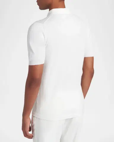 Kiton Men's Cotton Classic-Fit Polo Shirt | Thumbnail 3 Kiton Men's Cotton Classic-Fit Polo Shirt | Thumbnail 3