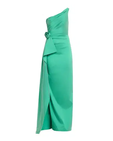 Rickie Freeman for Teri Jon Draped One-Shoulder Taffeta Column Gown | Thumbnail 1 Rickie Freeman for Teri Jon Draped One-Shoulder Taffeta Column Gown | Thumbnail 1