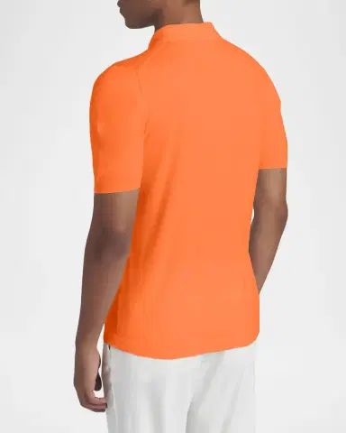 Kiton Men's Cotton Classic-Fit Polo Shirt | Thumbnail 3 Kiton Men's Cotton Classic-Fit Polo Shirt | Thumbnail 3