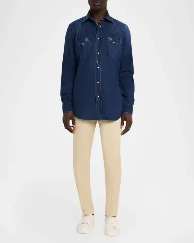 Sartorio Men's Texas Western Snap-Front Denim Shirt | Thumbnail 2 Sartorio Men's Texas Western Snap-Front Denim Shirt | Thumbnail 2
