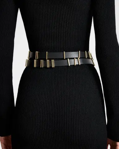 Déhanche Richa 24K Gold & Leather Belt | Thumbnail 3 Déhanche Richa 24K Gold & Leather Belt | Thumbnail 3