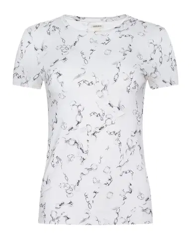 L'Agence Ressi Short-Sleeve Chain Tee | Thumbnail 1 L'Agence Ressi Short-Sleeve Chain Tee | Thumbnail 1
