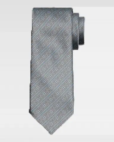 Stefano Ricci Men's Paisley Stripe Silk Tie | Thumbnail 2 Stefano Ricci Men's Paisley Stripe Silk Tie | Thumbnail 2