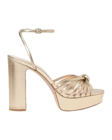 Loeffler Randall Rivka Metallic Knot Platform Sandals | Thumbnail 1 Loeffler Randall Rivka Metallic Knot Platform Sandals | Thumbnail 1
