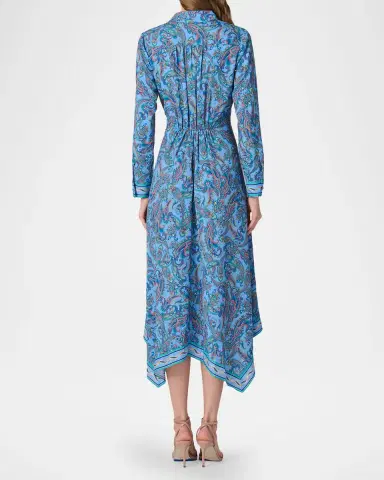 Shoshanna Adair Paisley-Print Handkerchief Midi Dress | Thumbnail 3 Shoshanna Adair Paisley-Print Handkerchief Midi Dress | Thumbnail 3