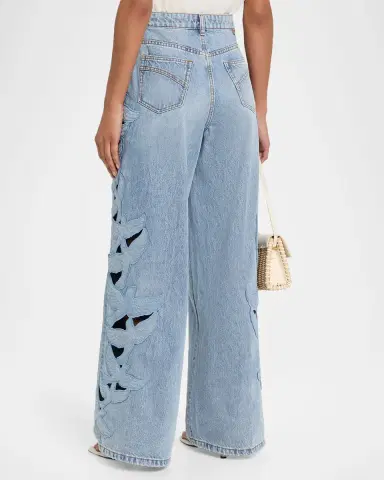 Zimmermann Alchemy Appliqué Relaxed Flare Jeans | Thumbnail 3 Zimmermann Alchemy Appliqué Relaxed Flare Jeans | Thumbnail 3