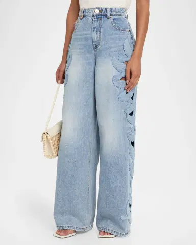 Zimmermann Alchemy Appliqué Relaxed Flare Jeans | Thumbnail 4 Zimmermann Alchemy Appliqué Relaxed Flare Jeans | Thumbnail 4