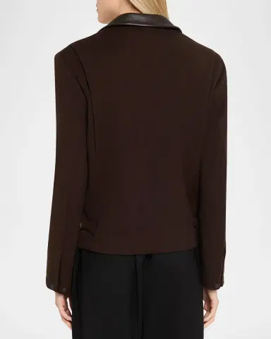 TONYWACK Leather-Trim Wool Jacket | Thumbnail 3 TONYWACK Leather-Trim Wool Jacket | Thumbnail 3