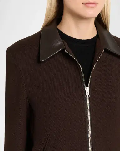 TONYWACK Leather-Trim Wool Jacket | Thumbnail 5 TONYWACK Leather-Trim Wool Jacket | Thumbnail 5