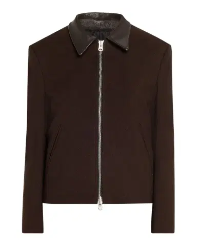 TONYWACK Leather-Trim Wool Jacket | Thumbnail 1 TONYWACK Leather-Trim Wool Jacket | Thumbnail 1