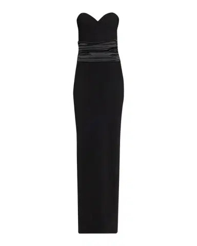 Chiara Boni La Petite Robe Veneta Strapless Sweetheart Column Gown | Thumbnail 1 Chiara Boni La Petite Robe Veneta Strapless Sweetheart Column Gown | Thumbnail 1