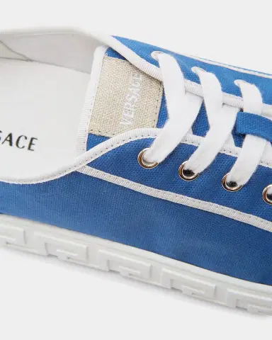 Versace Jeans Couture Men's Greca Canvas Sneakers | Thumbnail 3 Versace Jeans Couture Men's Greca Canvas Sneakers | Thumbnail 3
