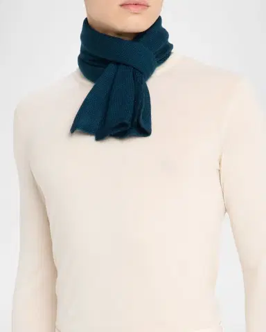 Anderson & Sheppard Men's Muskox Knitted Scarf | Thumbnail 3 Anderson & Sheppard Men's Muskox Knitted Scarf | Thumbnail 3