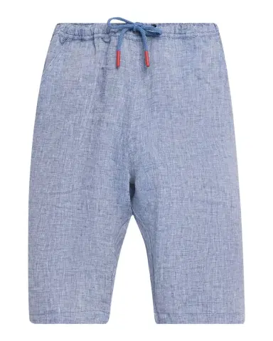 Kiton Men's Linen Drawstring Pull-On Shorts | Thumbnail 1 Kiton Men's Linen Drawstring Pull-On Shorts | Thumbnail 1