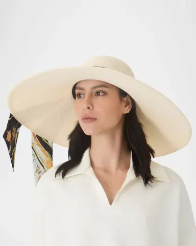 Eugenia Kim Sunny Satin Scarf Sun Hat | Thumbnail 4 Eugenia Kim Sunny Satin Scarf Sun Hat | Thumbnail 4