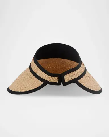 Eugenia Kim Trixie Raffia Sun Visor | Thumbnail 2 Eugenia Kim Trixie Raffia Sun Visor | Thumbnail 2