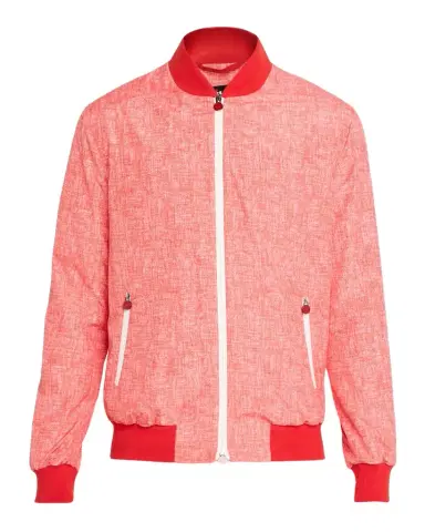 Kiton Men's Scratch Print Ribbed-Trim Blouson | Thumbnail 1 Kiton Men's Scratch Print Ribbed-Trim Blouson | Thumbnail 1