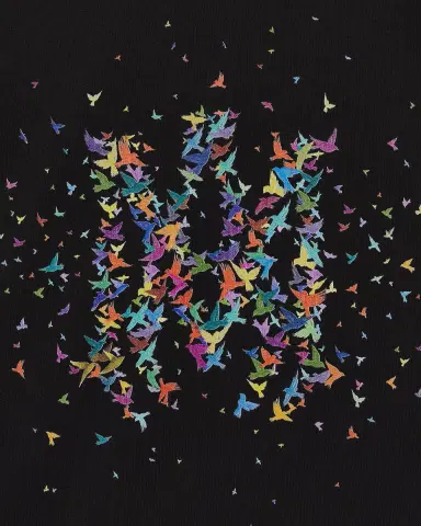 Amiri Kid's MA Confetti Birds T-Shirt, Size 4-12 | Thumbnail 3 Amiri Kid's MA Confetti Birds T-Shirt, Size 4-12 | Thumbnail 3