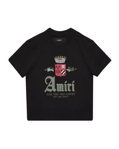 Amiri Kid's Chateau Crown Printed T-Shirt, Size 4- | Thumbnail 1 Amiri Kid's Chateau Crown Printed T-Shirt, Size 4- | Thumbnail 1