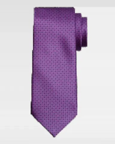 Stefano Ricci Men's Micro-Geometric Silk Tie | Thumbnail 2 Stefano Ricci Men's Micro-Geometric Silk Tie | Thumbnail 2