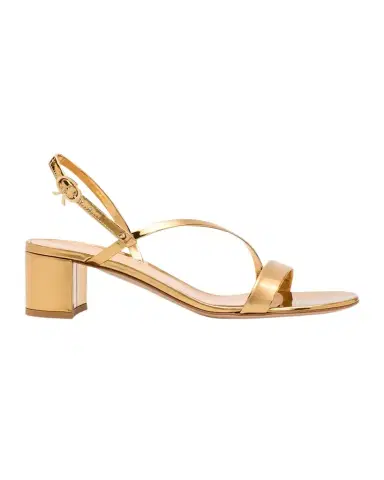 Gianvito Rossi 45mm Betsy Metallic Leather Sandals | Thumbnail 1 Gianvito Rossi 45mm Betsy Metallic Leather Sandals | Thumbnail 1