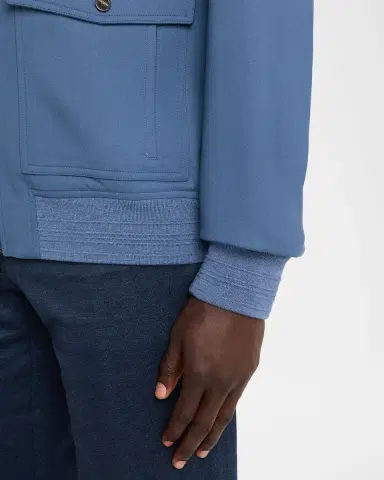 Isaia Baracuta Stretch-Wool Zip-Up Bomber Jacket | Thumbnail 5 Isaia Baracuta Stretch-Wool Zip-Up Bomber Jacket | Thumbnail 5