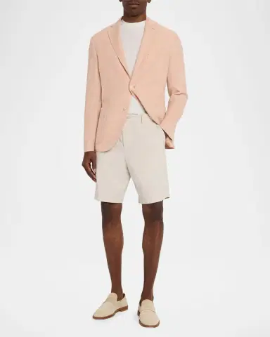 Boglioli Men's Linen and Wool Herringbone Single-Breasted Blazer | Thumbnail 2 Boglioli Men's Linen and Wool Herringbone Single-Breasted Blazer | Thumbnail 2