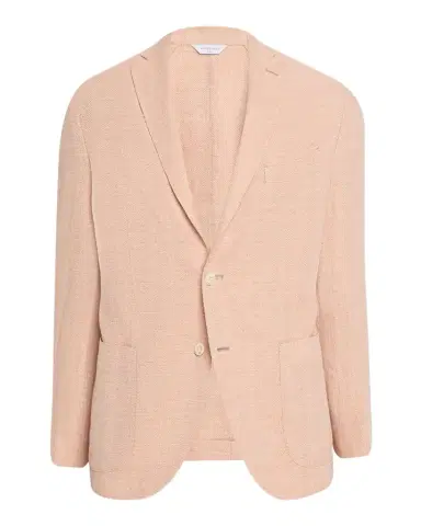 Boglioli Men's Linen and Wool Herringbone Single-Breasted Blazer | Thumbnail 1 Boglioli Men's Linen and Wool Herringbone Single-Breasted Blazer | Thumbnail 1
