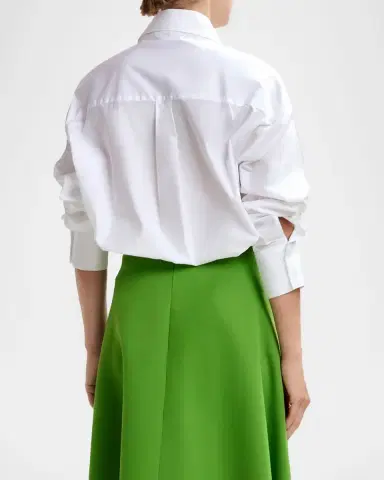 Essentiel Antwerp Jomato Elongated Collared Shirt with Mismatched Buttons | Thumbnail 2 Essentiel Antwerp Jomato Elongated Collared Shirt with Mismatched Buttons | Thumbnail 2