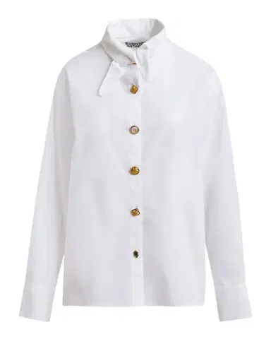 Essentiel Antwerp Jomato Elongated Collared Shirt with Mismatched Buttons | Thumbnail 1 Essentiel Antwerp Jomato Elongated Collared Shirt with Mismatched Buttons | Thumbnail 1
