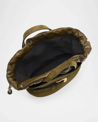 Balmain Shuffle Small Belted Top-Handle Bag in Suede | Thumbnail 4 Balmain Shuffle Small Belted Top-Handle Bag in Suede | Thumbnail 4