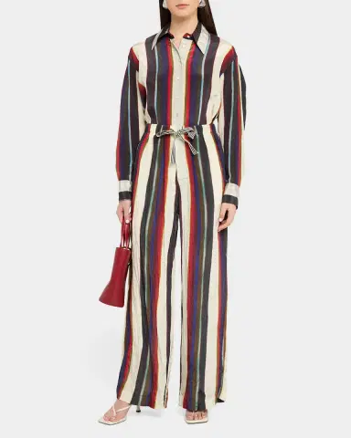 CHRISTOPHER JOHN ROGERS Morris Stripe Relaxed Wide-Leg Pants | Thumbnail 2 CHRISTOPHER JOHN ROGERS Morris Stripe Relaxed Wide-Leg Pants | Thumbnail 2