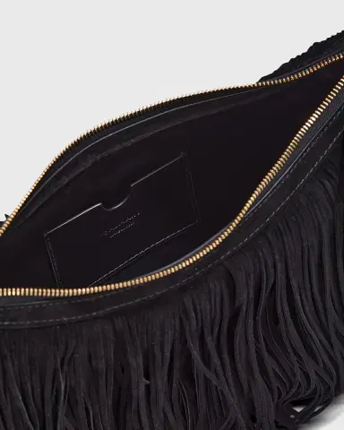 Balmain Ebene Suede Fringe Hobo Bag | Thumbnail 6 Balmain Ebene Suede Fringe Hobo Bag | Thumbnail 6