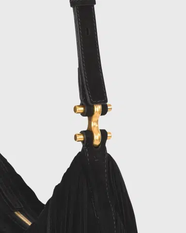 Balmain Ebene Suede Fringe Hobo Bag | Thumbnail 7 Balmain Ebene Suede Fringe Hobo Bag | Thumbnail 7