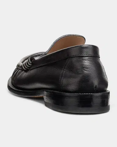 JW Anderson Men 's Leather Moccasin-Toe Penny Loafers | Thumbnail 4 JW Anderson Men 's Leather Moccasin-Toe Penny Loafers | Thumbnail 4