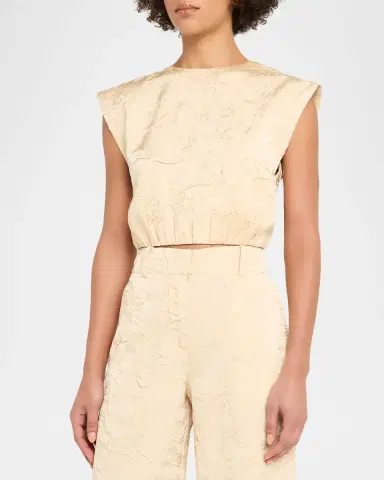 Ulla Johnson Gisella Satin Crop Top | Thumbnail 4 Ulla Johnson Gisella Satin Crop Top | Thumbnail 4