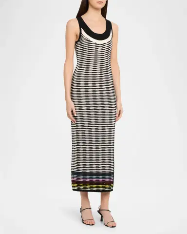 Christopher John Rogers Wave Knit Tank Maxi Dress | Thumbnail 4 Christopher John Rogers Wave Knit Tank Maxi Dress | Thumbnail 4