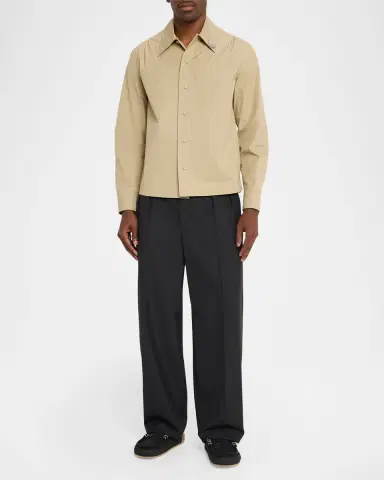 JW Anderson Men's Stitch Suede Penny Loafer Slides | Thumbnail 3 JW Anderson Men's Stitch Suede Penny Loafer Slides | Thumbnail 3