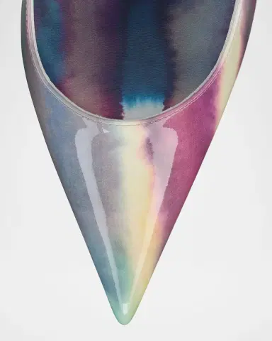 Christian Louboutin 100mm Miss Z Tie-Dye Patent Leather Pumps | Thumbnail 4 Christian Louboutin 100mm Miss Z Tie-Dye Patent Leather Pumps | Thumbnail 4