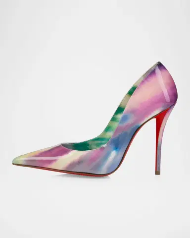 Christian Louboutin 100mm Miss Z Tie-Dye Patent Leather Pumps | Thumbnail 5 Christian Louboutin 100mm Miss Z Tie-Dye Patent Leather Pumps | Thumbnail 5