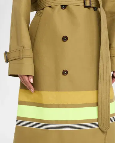 Christopher John Rogers Striped Oversized Trench Coat | Thumbnail 5 Christopher John Rogers Striped Oversized Trench Coat | Thumbnail 5