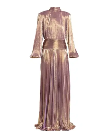 Retrofête Brienne Long-Sleeve Lamé Gown | Thumbnail 1 Retrofête Brienne Long-Sleeve Lamé Gown | Thumbnail 1