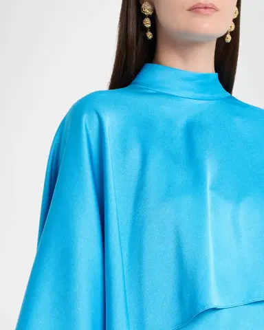 Ungaro Abigal Mock-Neck Cape Gown | Thumbnail 5 Ungaro Abigal Mock-Neck Cape Gown | Thumbnail 5