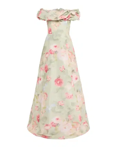Rickie Freeman for Teri Jon Off-Shoulder Floral Taffeta Gown | Thumbnail 1 Rickie Freeman for Teri Jon Off-Shoulder Floral Taffeta Gown | Thumbnail 1