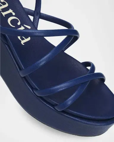 Pedro Garcia 40mm Ninoska Leather Strappy Crisscross Flatform Sandals | Thumbnail 5 Pedro Garcia 40mm Ninoska Leather Strappy Crisscross Flatform Sandals | Thumbnail 5