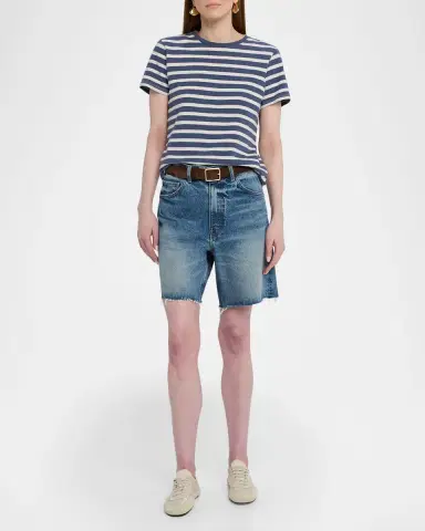 Nili Lotan Lana Striped Short-Sleeve T-Shirt | Thumbnail 2 Nili Lotan Lana Striped Short-Sleeve T-Shirt | Thumbnail 2
