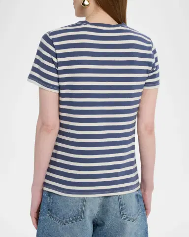 Nili Lotan Lana Striped Short-Sleeve T-Shirt | Thumbnail 3 Nili Lotan Lana Striped Short-Sleeve T-Shirt | Thumbnail 3
